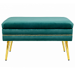 Мягкая банкетка с зоной для хранения Casket Green варинант исполнения - 1 | Loft Concept в Казани