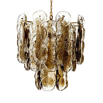 Люстра из круглых стеклянных элементов Vienna варинант исполнения - 1 | Loft Concept в Казани