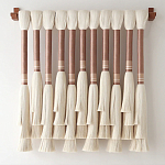 Плетеное настенное украшение с кистями Caballo Wall Hanging варинант исполнения - 3 | Loft Concept в Казани