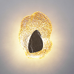 Бра с волнообразным стеклянным плафоном и вставкой из мрамора Liquid Stone варинант исполнения - 8 | Loft Concept в Казани