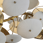 Люстра с белыми и золотистыми цветами G9 Dahlia Flowers Lamp варинант исполнения - 5 | Loft Concept в Казани