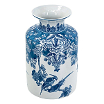 Ваза с мотивами цветущего сада с попугаями Vase Inspired by Nature варинант исполнения - 1 | Loft Concept в Казани