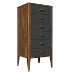 Комод из массива бука с 6-ю ящиками Tasteful Furniture варинант исполнения - 1 | Loft Concept в Казани