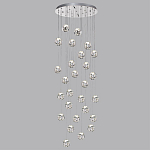 Люстра каскадня с 27-ю прозрачными шарообразными подвесами Bubbles Bocci варинант исполнения - 5 | Loft Concept в Казани