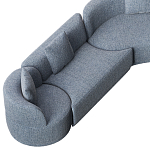 Угловой модульный диван Calypso с поворотным механизмом  варинант исполнения - 9 | Loft Concept в Казани