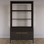 Стеллаж Primo с ящиками Темный орех варинант исполнения - 1 | Loft Concept в Казани