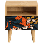 Прикроватная тумба с изображением на ящике Elise Nightstand варинант исполнения - 9 | Loft Concept в Казани