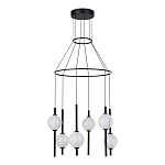 Люстра светодиодная с 6-ю сферическими стеклянными плафонами Splatter варинант исполнения - 3 | Loft Concept в Казани