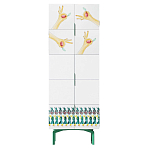 Тумба белая с рисунком Tall Forest Ok White варинант исполнения - 1 | Loft Concept в Казани