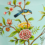 Настольная лампа голубая с изображением птиц Slip Away варинант исполнения - 6 | Loft Concept в Казани