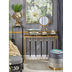 Зеркало с бронзовой подставкой в виде дерева и фарфоровыми птичками на голубом основании Eden Garden варинант исполнения - 3 | Loft Concept в Казани