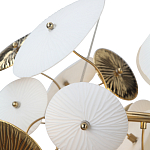 Люстра с белыми и золотистыми цветами Dahlia Flowers Lamp варинант исполнения - 7 | Loft Concept в Казани