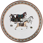 Чайный сервиз из фарфора с изображением лошадей на 6 персон 15 предметов Porcelain Horse Set  варинант исполнения - 6 | Loft Concept в Казани