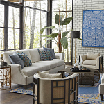 Приставной стол с металлическим золотым  основанием и чёрной столешницей Paradigm варинант исполнения - 2 | Loft Concept в Казани