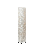 Торшер из перламутра на металлическом каркасе Indonesian Cylinder варинант исполнения - 4 | Loft Concept в Казани