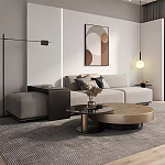 Комплект их 2-х круглых дизайнерских журнальных столов Difelap варинант исполнения - 2 | Loft Concept в Казани