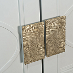 Шкаф бежевый двухдверный с полками и штангой Eccentricity варинант исполнения - 3 | Loft Concept в Казани