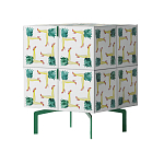 Тумба  с рисунком ShortT Pina Colada Green варинант исполнения - 3 | Loft Concept в Казани