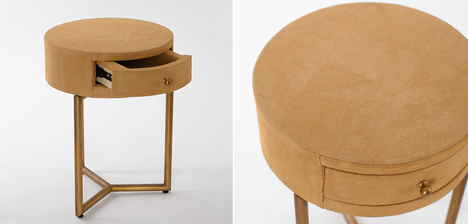 Приставной стол Suede Side Table Приставной стол Suede Side Table - Loft-Concept в Казани