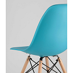 Пластиковый стул на ножках из массива бука Eames Torquoise варинант исполнения - 3 | Loft Concept в Казани
