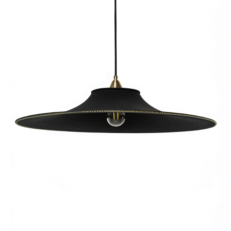 Подвесной вязаный черный светильник «Токио»  Черный в Казани | Loft Concept 