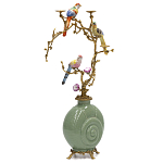 Фарфоровый подсвечник с бронзовым декором Eden Garden варинант исполнения - 2 | Loft Concept в Казани