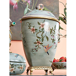 Ваза с крышкой и цветочным узором Genuine Chinese Classics варинант исполнения - 5 | Loft Concept в Казани