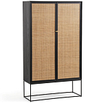 Шкаф с 2-мя дверцами из ротанга ручной работы Fuse Wicker Furniture варинант исполнения - 1 | Loft Concept в Казани