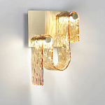 Бра волнистой формы из фактурного стекла Wave варинант исполнения - 6 | Loft Concept в Казани