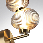 Бра с 2-мя рифлеными стеклянными шарами Marcelh Light варинант исполнения - 8 | Loft Concept в Казани