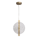 Подвесной светильник с круглым стеклянным плафоном Gingham варинант исполнения - 5 | Loft Concept в Казани