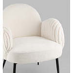 Полукресло Wave Stripes букле белый варинант исполнения - 2 | Loft Concept в Казани