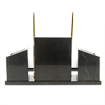 Настольный письменный набор из мрамора и змеевика с гербом России Marble Accessory варинант исполнения - 4 | Loft Concept в Казани