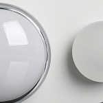 Бра овальной формы белого цвета с 2-мя лампами Lunar Pebbles варинант исполнения - 7 | Loft Concept в Казани