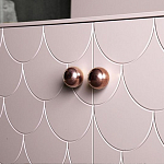 Дизайнерский комод розовый с фактурным фасадом Tiles варинант исполнения - 2 | Loft Concept в Казани