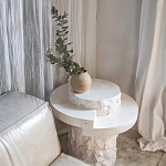 Дизайнерский журнальный стол цилиндрической формы фактурный Mylepen варинант исполнения - 3 | Loft Concept в Казани