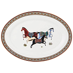 Сервиз обеденный из фарфора с изображением лошадей на 6 персон 23 предмета Porcelain Horse Set  варинант исполнения - 4 | Loft Concept в Казани