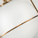 Подвесной светильник с белым плафоном в форме шара в арочной подвеске Hinkley варинант исполнения - 18 | Loft Concept в Казани