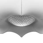 Подвесной светильник с белым фигурным абажуром и мягкими волнистыми краями Cloud Motion  варинант исполнения - 6 | Loft Concept в Казани