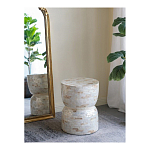 Приставной столик с мозаичным рисунком из раковин устриц Bone Inlay варинант исполнения - 5 | Loft Concept в Казани