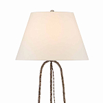 Торшер с конусовидным тканевым абажуром и фактурным каркасом Industrial Profile варинант исполнения - 2 | Loft Concept в Казани