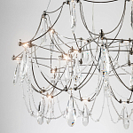 Люстра с каркасом из тонких металлических нитей и хрустальными подвесками Crystal Metal Threads Chandelier 60 варинант исполнения - 4 | Loft Concept в Казани