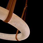 Люстра в форме обруча из натурального камня Minerals of Light варинант исполнения - 3 | Loft Concept в Казани