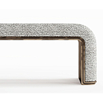 Банкетка Forli с элегантными латунными вставками  варинант исполнения - 2 | Loft Concept в Казани