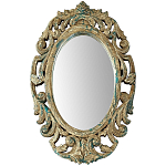 Настенное овальное зеркало Aina Mirror варинант исполнения - 1 | Loft Concept в Казани