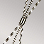 Торшер на трех тонких перекрещенных ножках с белым конусным абажуром из льна Feiss варинант исполнения - 7 | Loft Concept в Казани