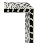 Консоль Дизайнерская Kenya Console ZEBRA Bone Inlay black варинант исполнения - 2 | Loft Concept в Казани