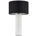 Настольная лампа с белым фактурным корпусом и черным абажуром Twisted варинант исполнения - 4 | Loft Concept в Казани