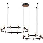 Люстра подвесная с цилиндрическими плафонами на двух круглых подвесах  Arnaut Light варинант исполнения - 4 | Loft Concept в Казани