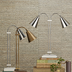 Настольная лампа c двумя поворотными плафонами TwoDirections варинант исполнения - 5 | Loft Concept в Казани